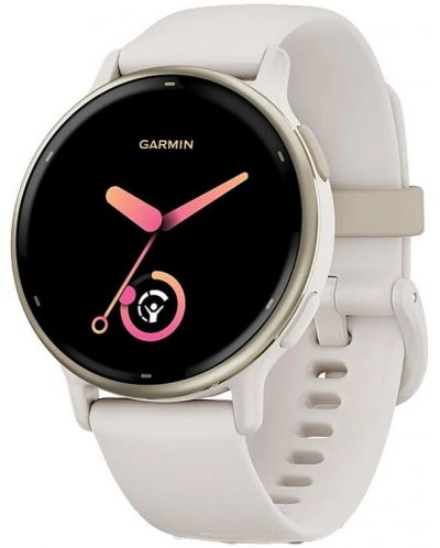 Смарт часовник Garmin - vivoactive 5, 42 mm, 1.2'', Gold Ivory/Silicone - 1