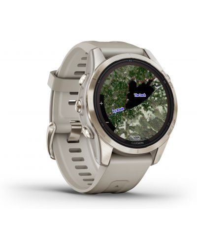 Смарт часовник Garmin - fēnix 7S Pro Sapphire Solar, 42mm, 1.2'', златист - 4