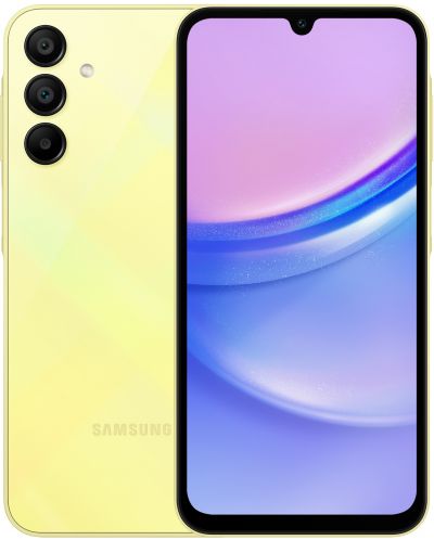 Смартфон Samsung - Galaxy A15, 6.5'', 4GB/128GB, жълт - 1
