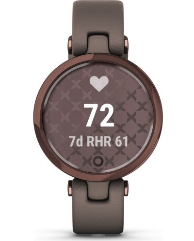 Смарт часовник Garmin - Lily Classic, 34mm, 0.84", бронзов/кафяв - 4