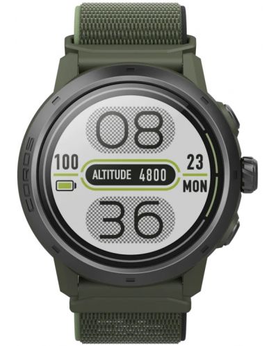 Смарт часовник Coros - Apex 2 Pro, 46mm, 1.3'', зелен - 2