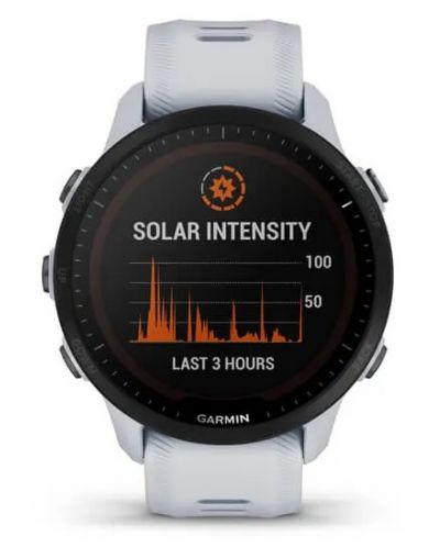 Смарт часовник Garmin - Forerunner 955 Solar, 46mm, Whitestone - 1