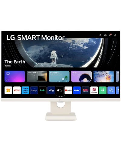 Смарт монитор LG - 27SR50F-W, 27'', FHD, IPS, Anti-Glare, бял - 2
