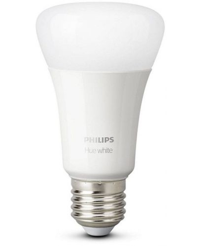 Смарт крушка Philips - HUE White, LED, 9W, E27, A60, dimmer - 1