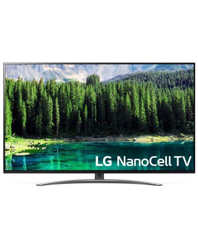 Смарт Телевизор LG 55SM8600 - 55", 4К, Nano Cell, Edge LED, сив - 1