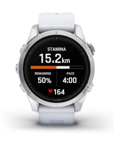 Смарт часовник Garmin - epix Pro Gen 2, 42mm, 1.2'', сив/бял - 6