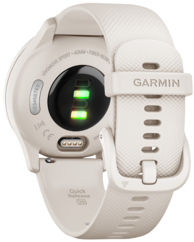 Смарт часовник Garmin - Vivomove sport, 40mm, White - 4