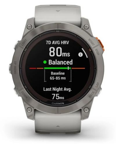 Смарт часовник Garmin - fēnix 7X Pro Sapphire Solar, 51mm, 1.4'', сив - 1
