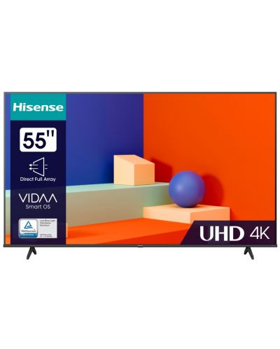 Смарт телевизор Hisense - 55A6K, 55'', DLED, 4K, черен - 2