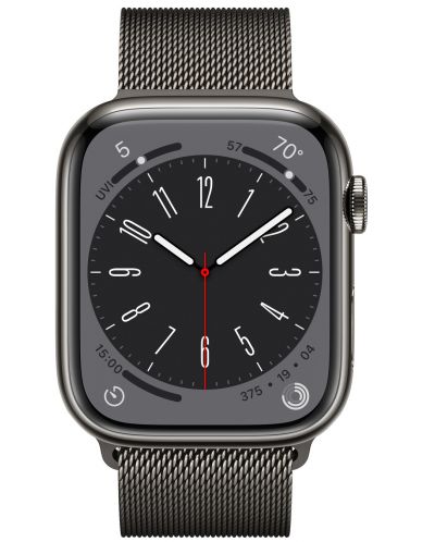 Смарт часовник Apple - Watch S8, Cellular, 45mm, Graphite - 1