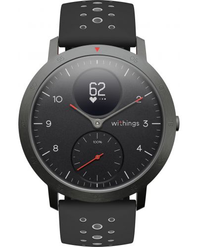 Смарт часовник Withings - Steel HR Sport, 40mm, черен - 1