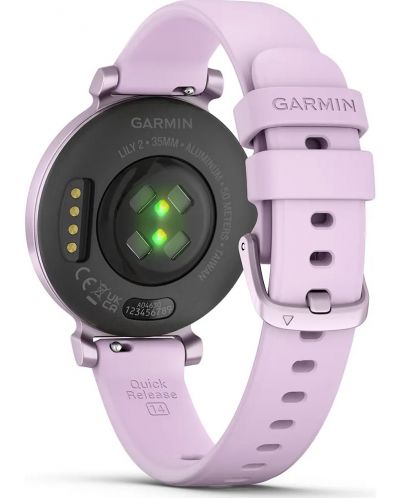 Смарт часовник Garmin - Lily 2, 25.4 mm, 0.84'', Metallic Lilac - 8