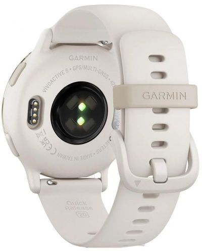 Смарт часовник Garmin - vivoactive 5, 42 mm, 1.2'', Gold Ivory/Silicone - 3