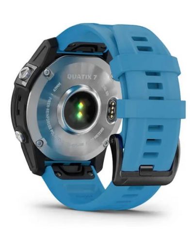 Смарт часовник Garmin - Quatix 7, 47mm, 1.3", черен/син - 6