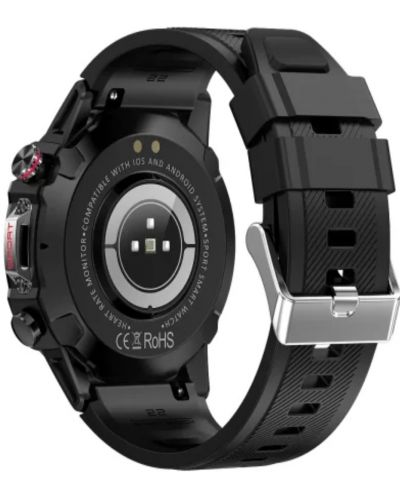 Смарт часовник Lemfo - HK87, 49mm, 1.43, черен - 3