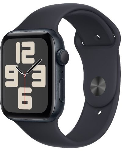 Смарт часовник Apple - Watch SE2 v2, 44mm, S/M, Midnight Sport - 2