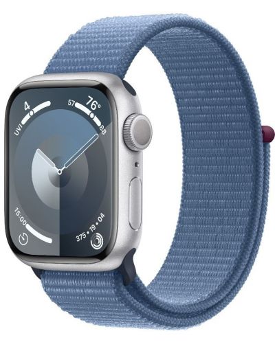 Смарт часовник Apple - Watch S9, 41mm, 1.69'', Winter Blue Sport Loop - 2