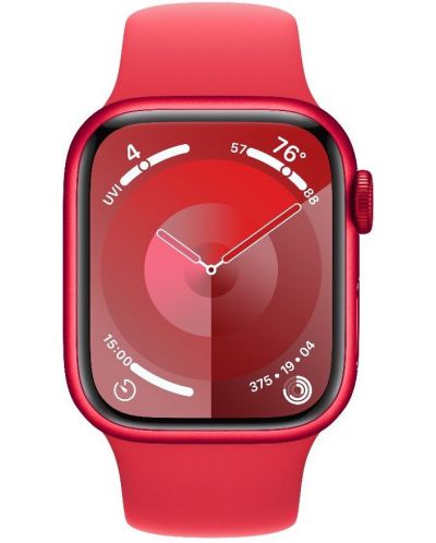 Смарт часовник Apple - Watch S9, 41mm, 1.69'', M/L, Product Red Sport - 1