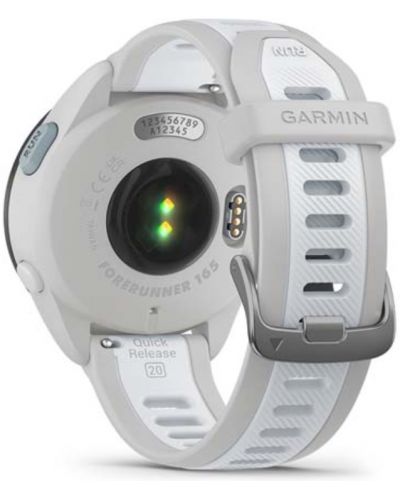 Смарт часовник Garmin - Forerruner 165 music, 30.4 mm, 1.2'', бял - 4