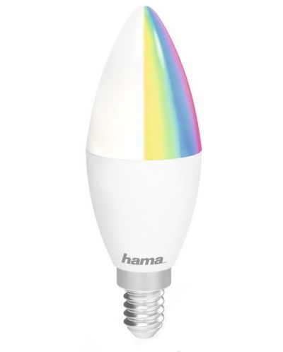 Смарт крушка Hama - 176583, 5.5W RGB, E14, димируема - 1