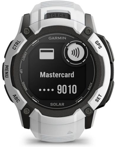 Смарт часовник Garmin - Instinct 2X Solar, 50mm, 1.1'', бял - 4