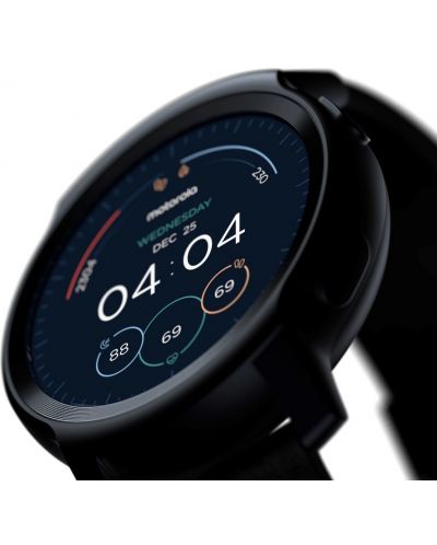 Смарт часовник Motorola - Moto Watch 100, 42mm, 1.3", черен - 3