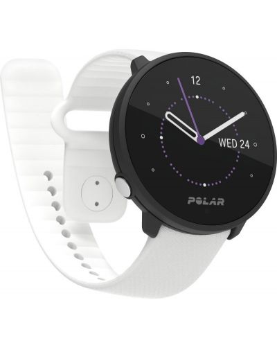 Смарт часовник Polar - Unite S-L, черен с бяла каишка - 2