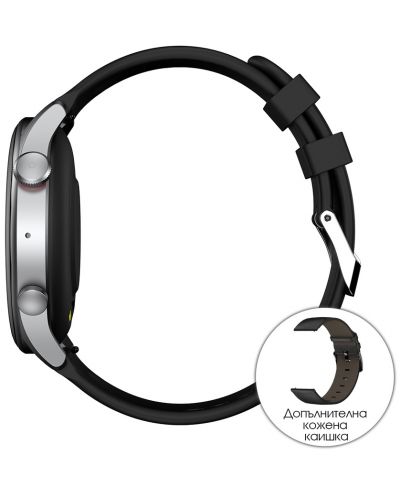 Смарт часовник Riversong - Motive 6C Pro, 1.30'', Space Gray Leather - 4