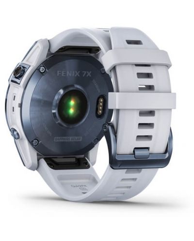 Смарт часовник Garmin - fenix 7X Sapphire Solar, 51mm, син/бял - 7