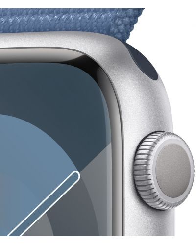 Смарт часовник Apple - Watch S9, 45mm, 1.9'', Winter Blue Sport Loop - 3