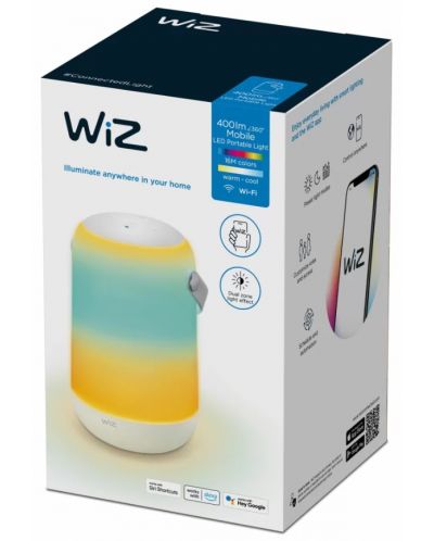 Смарт лампа WiZ - Portable lamp, 13.5W, бяла - 4