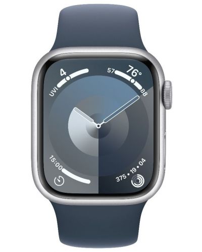 Смарт часовник Apple - Watch S9, Cellular, 41mm, Aluminum, M/L, Storm Blue - 2