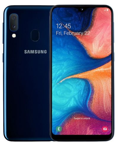 Смартфон Samsung Galaxy A20e - 5.8, 32GB, син - 4