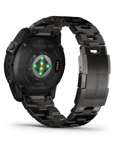 Смарт часовник Garmin - fēnix 7X Pro Sapphire Solar, 51mm, 1.4'', Titanium, черен - 8