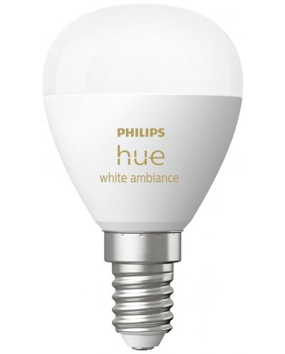 Смарт крушка Philips - Hue Ambiance, 5.1W, E14, P45, dimmer - 3