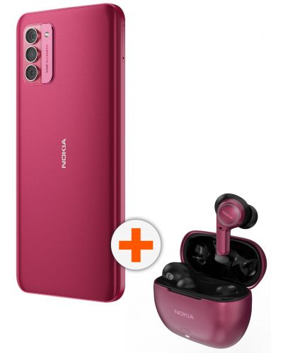Смартфон Nokia - G42, 6.56'', 128GB, розов + Nokia Clarity Earbuds 2 Plus - 1