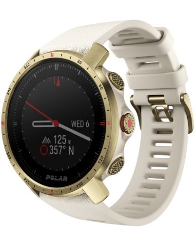 Смарт часовник Polar - Grit X Pro, 47mm, 1.2", Arctic Gold - 1