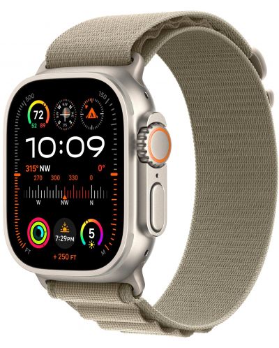Смарт часовник Apple - Watch Ultra 2 Cell, 49mm, 1.92", S, Olive Alpine - 2