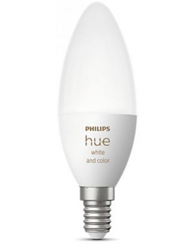 Смарт крушка Philips - Hue, 5.3W, E14, B39, dimmer - 2