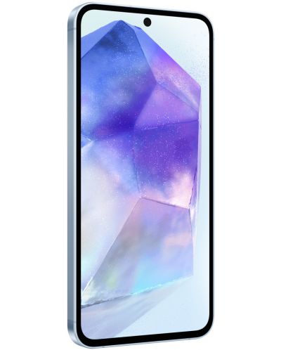Смартфон Samsung Galaxy A55 5G, 8GB/256GB, син + Смарт гривна Galaxy Fit3, сива - 5