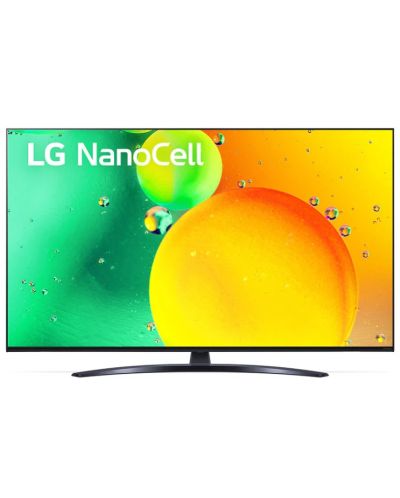 Смарт телевизор LG - 55NANO763QA, 55'', NanoCell, 4K, черен - 1