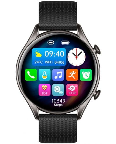 Смарт часовник myPhone - Watch EL, 45mm, 1.32'', черен - 1