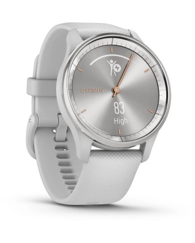 Смарт часовник Garmin - vivomove Trend, 40mm, 1.01'', Mist Grey Silicone - 4
