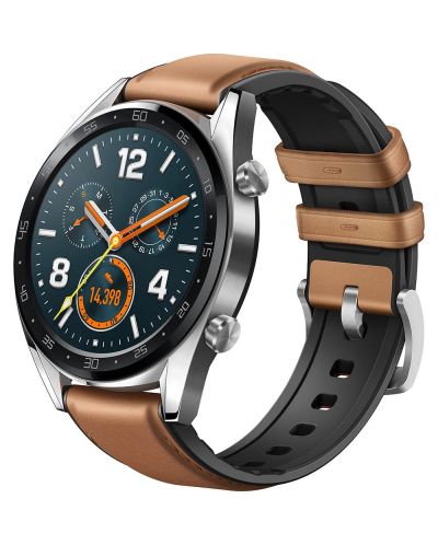 Смарт часовник Huawei - Watch GT FTN-B19V, 1.39, сребрист/кафяв - 4