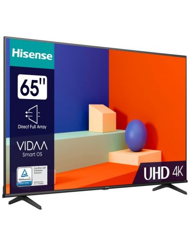 Смарт телевизор Hisense - 65A6K, 65'', DLED, 4K, черен - 4