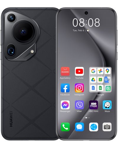 Смартфон Huawei - Pura 70 Ultra, 6.8'', 16GB/512GB, черен + Watch Fit 3, 1.82'', Midnight Black - 2