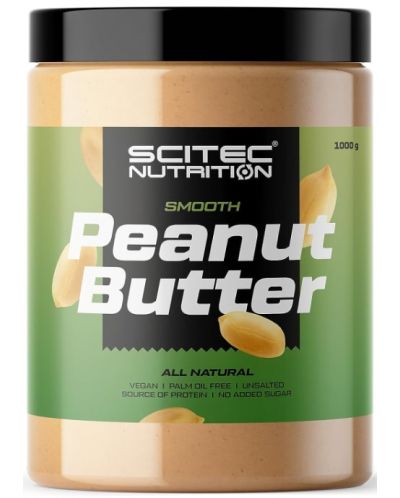 Smooth Peanut Butter, 1000 g, Scitec Nutrition - 1