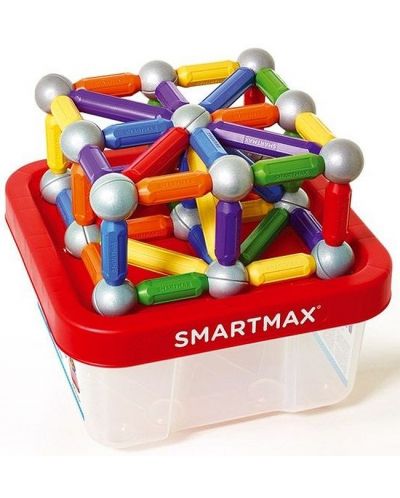 Магнитен конструктор Smart Games Smartmax - Build XXL, 70 части - 2