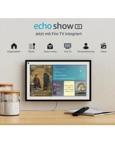 Смарт колонa с дисплей Amazon - Echo Show 15, Fire TV, черна - 2