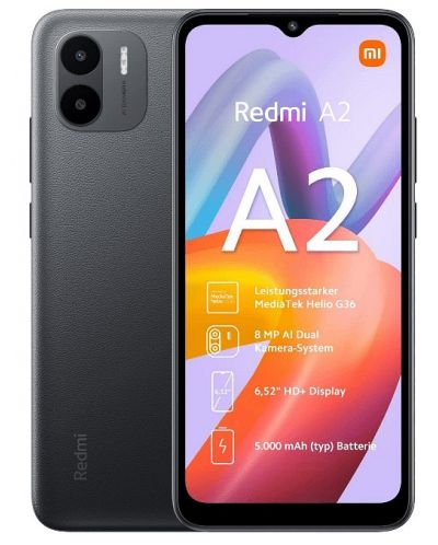 Смартфон Xiaomi - Redmi A2, 6.52'', 2GB/32GB, Black - 1